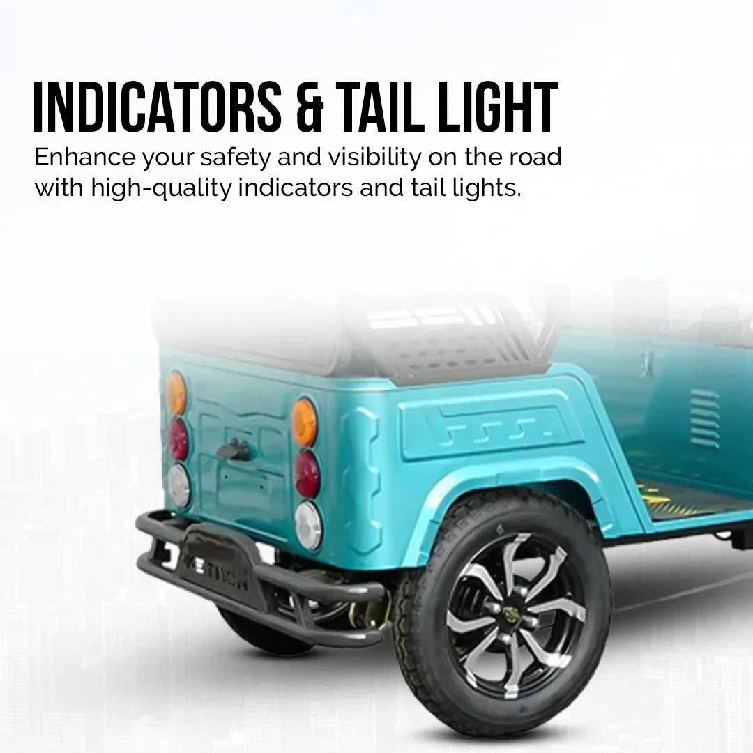 Ocean Cartz Electric Passenger Tricycle 6 Seater 1500W 60V