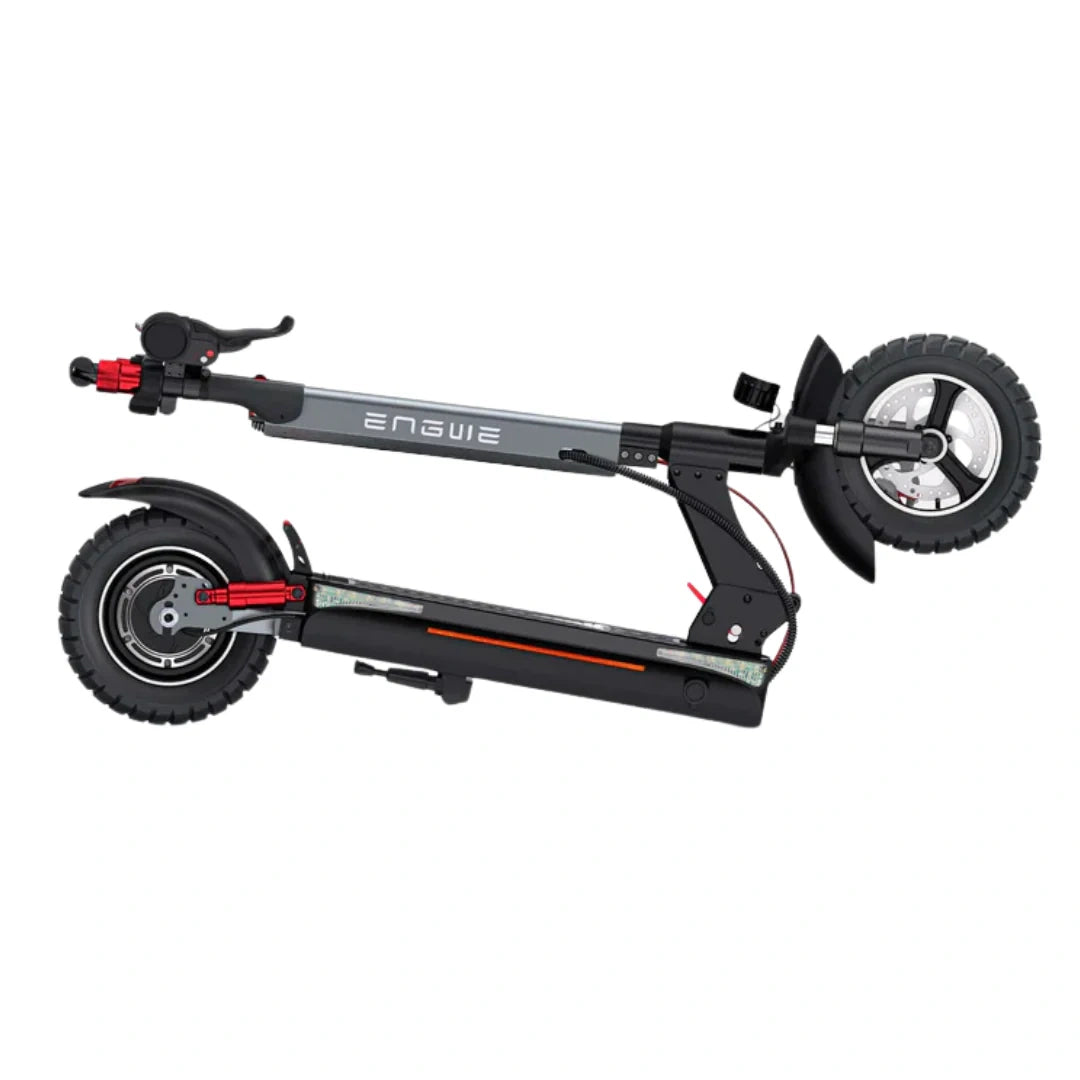 Black and gray electric scooter with ENGWE branding on a white background