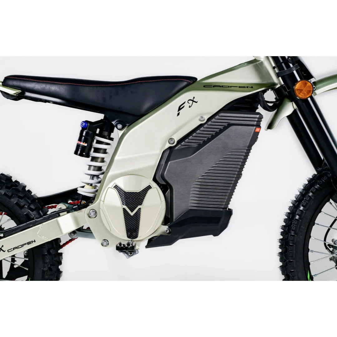 Close-up of a motorcycle engine with 'Capesh' branding on a white background