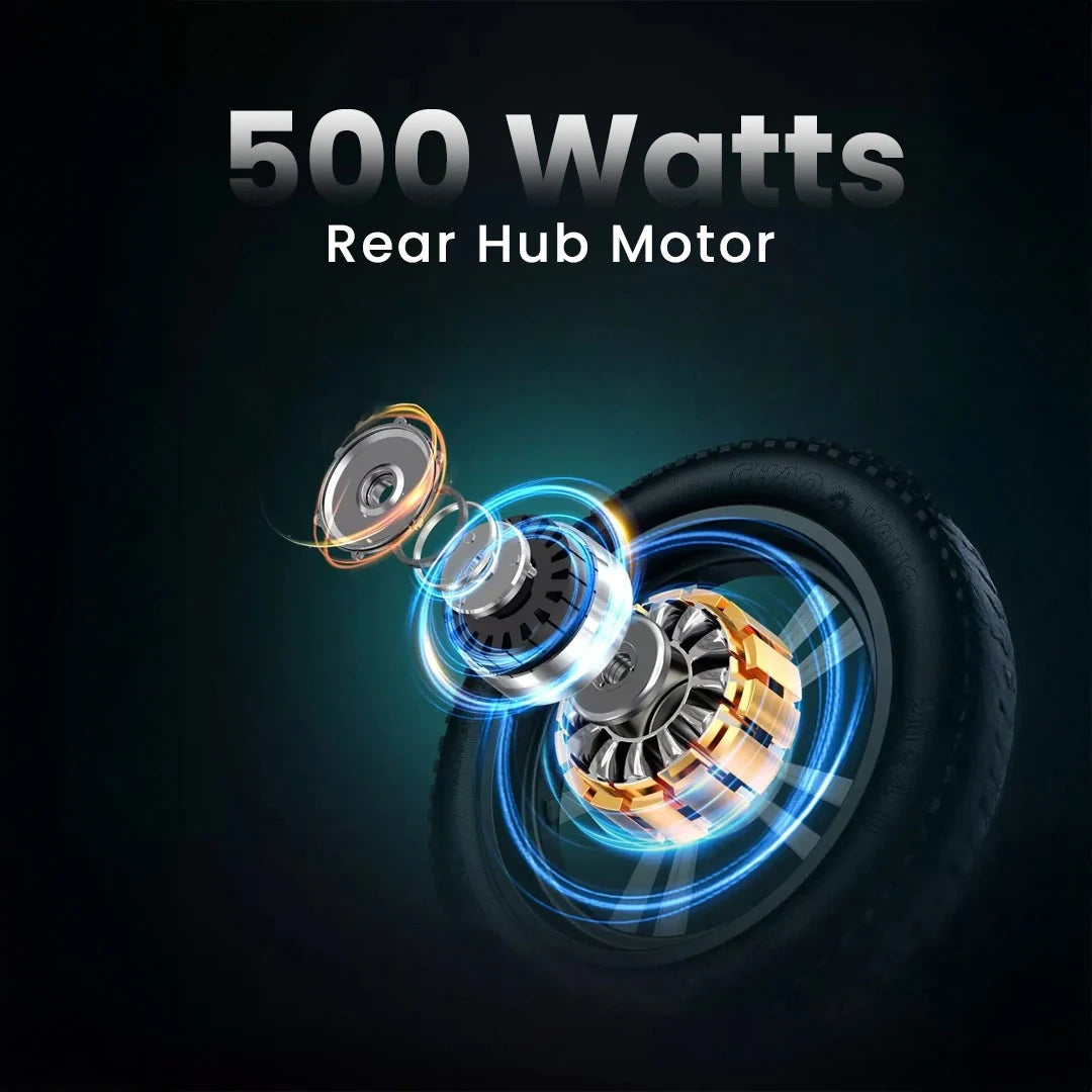 500 Watts Rear Hub Motor with a dark background