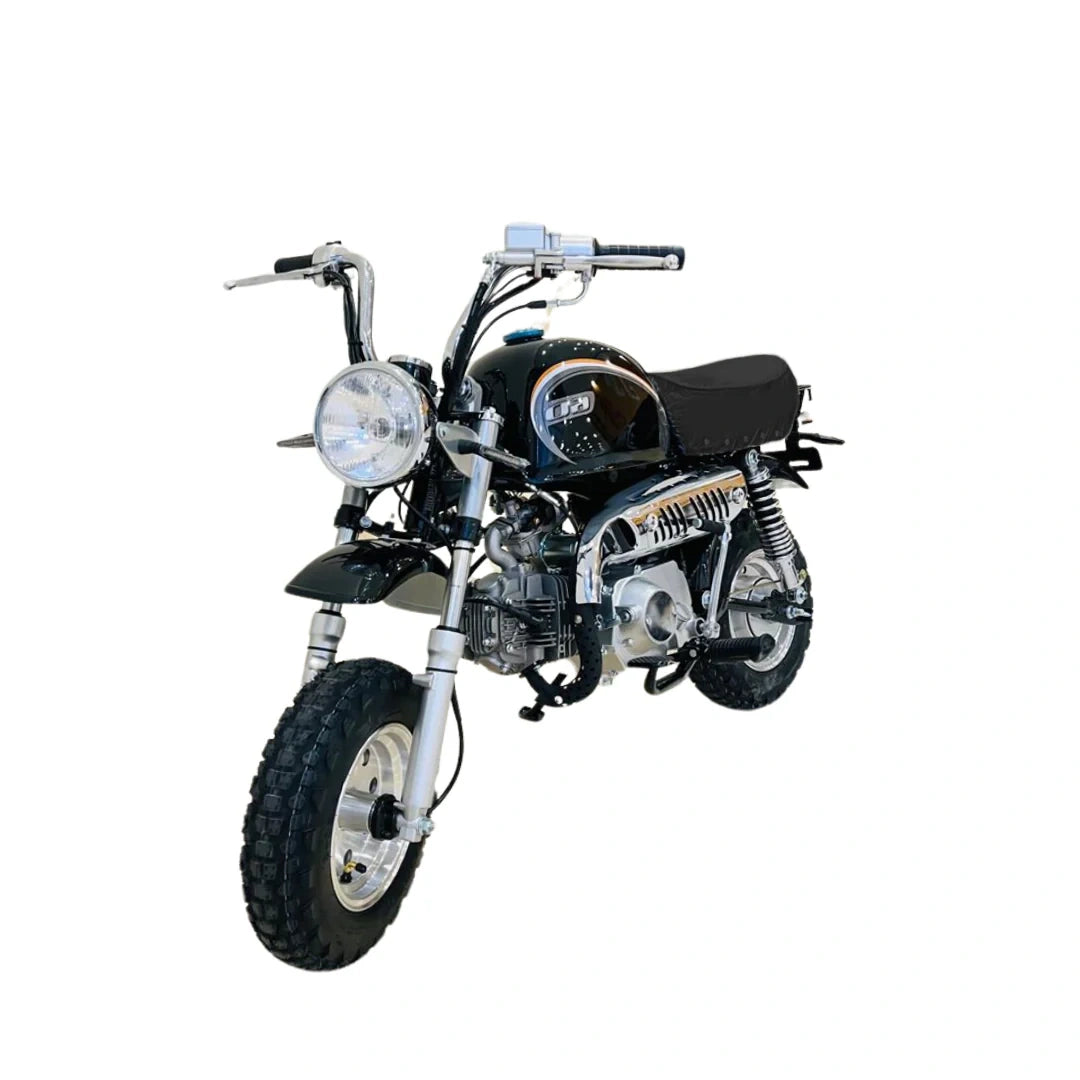 Small motorcycle on a white background