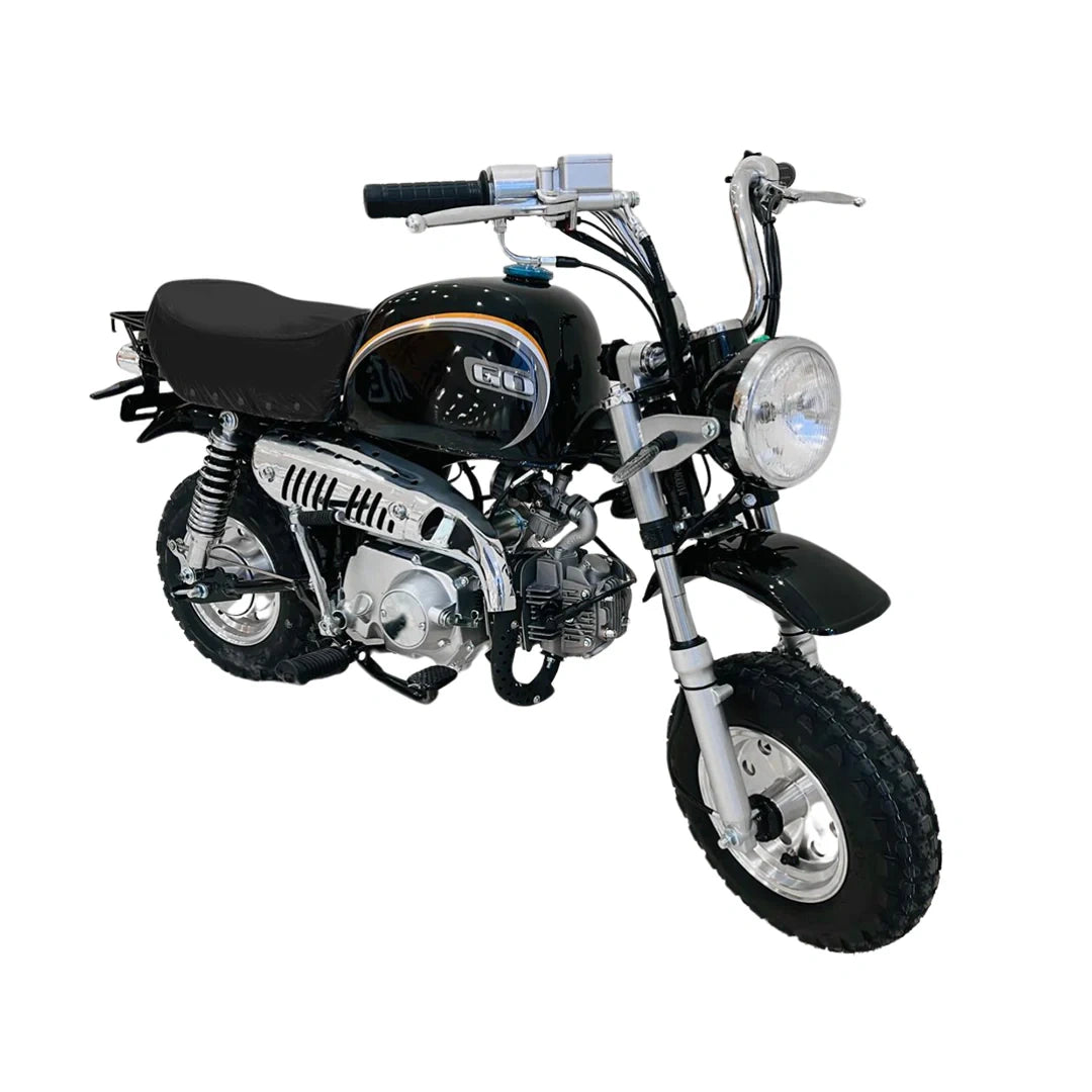 Small motorcycle on a white background