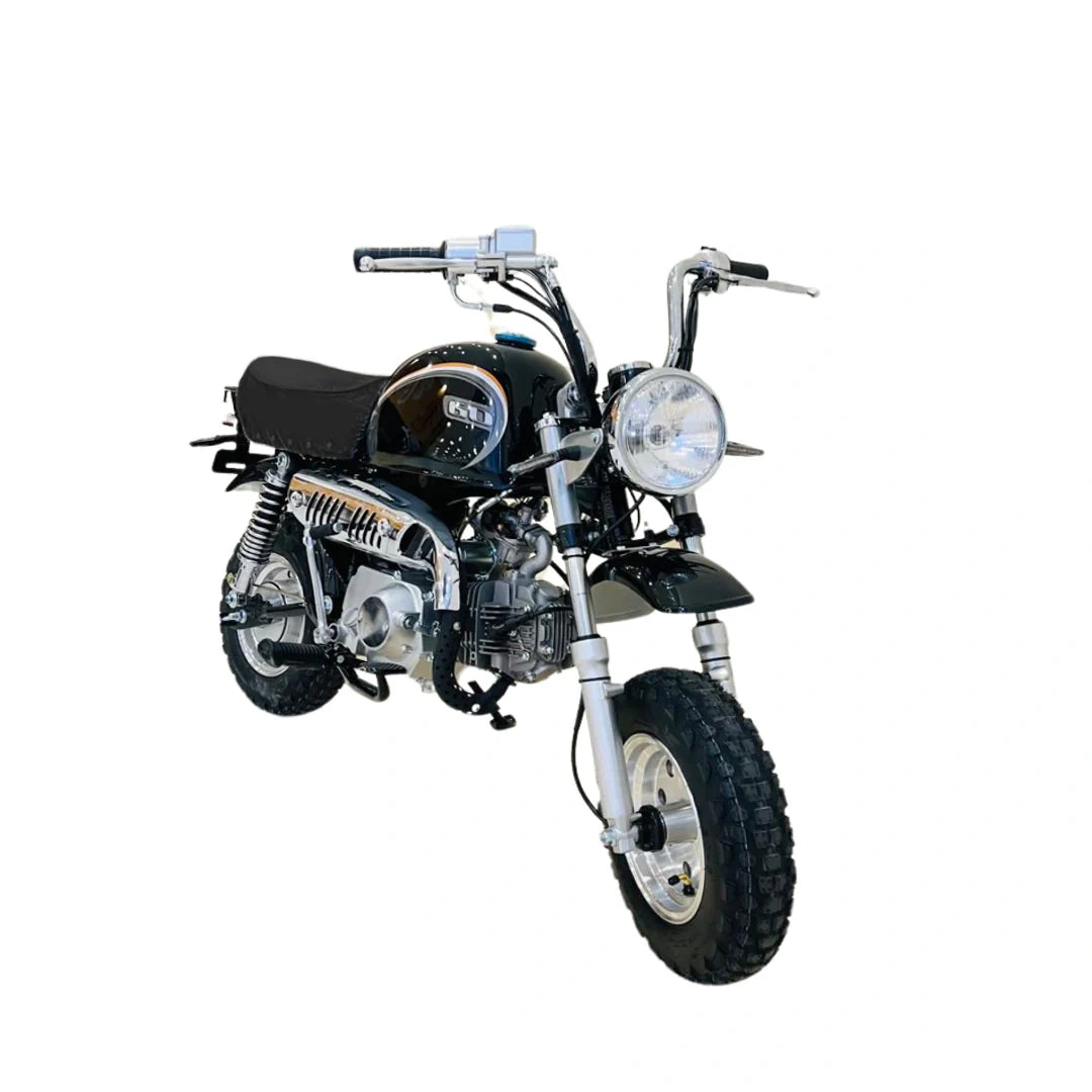Model motorcycle on a white background