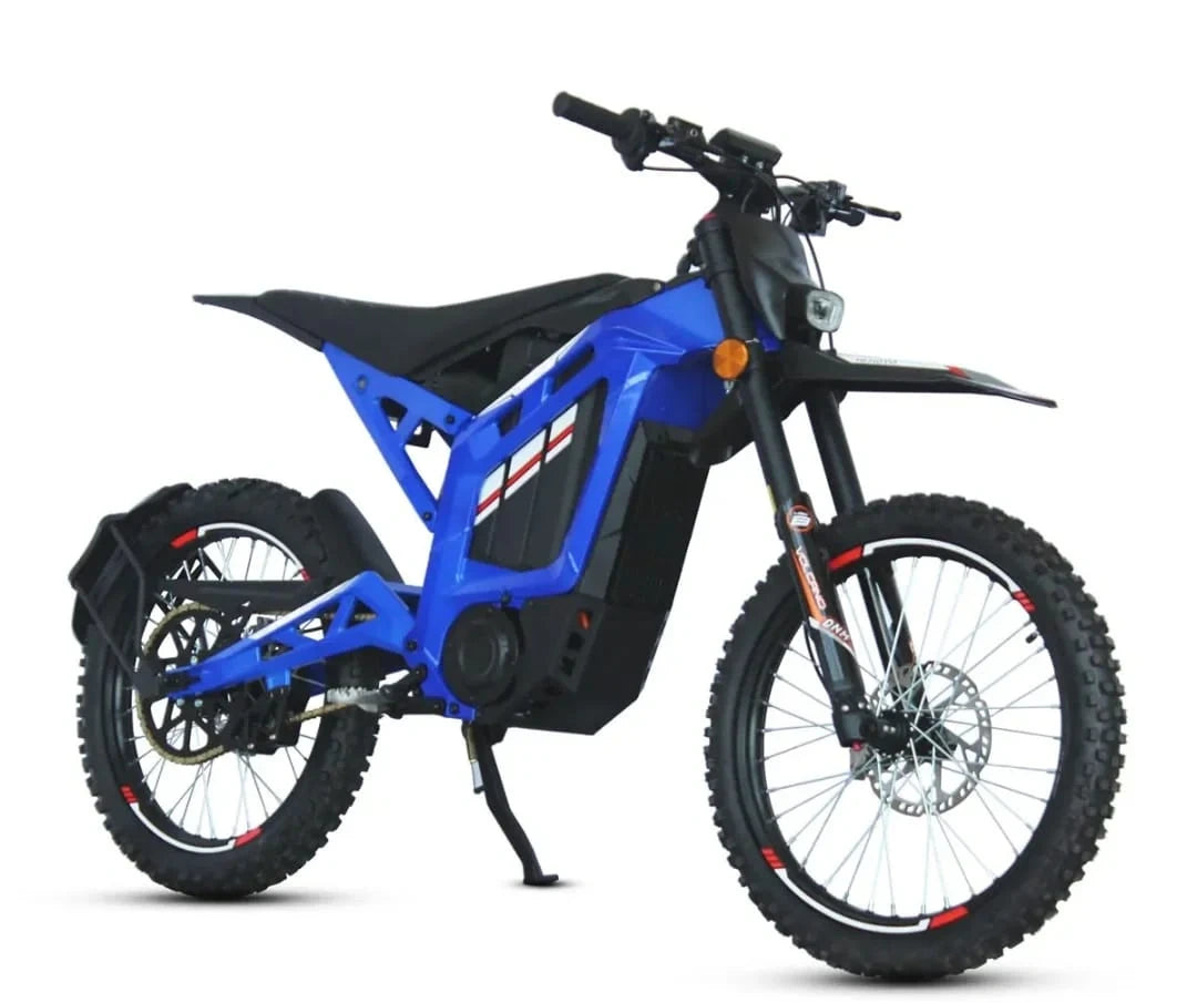 High-Performance Electric Dirt Bike with 6000W Peak Motor, 72V 40Ah Battery & 85km Range