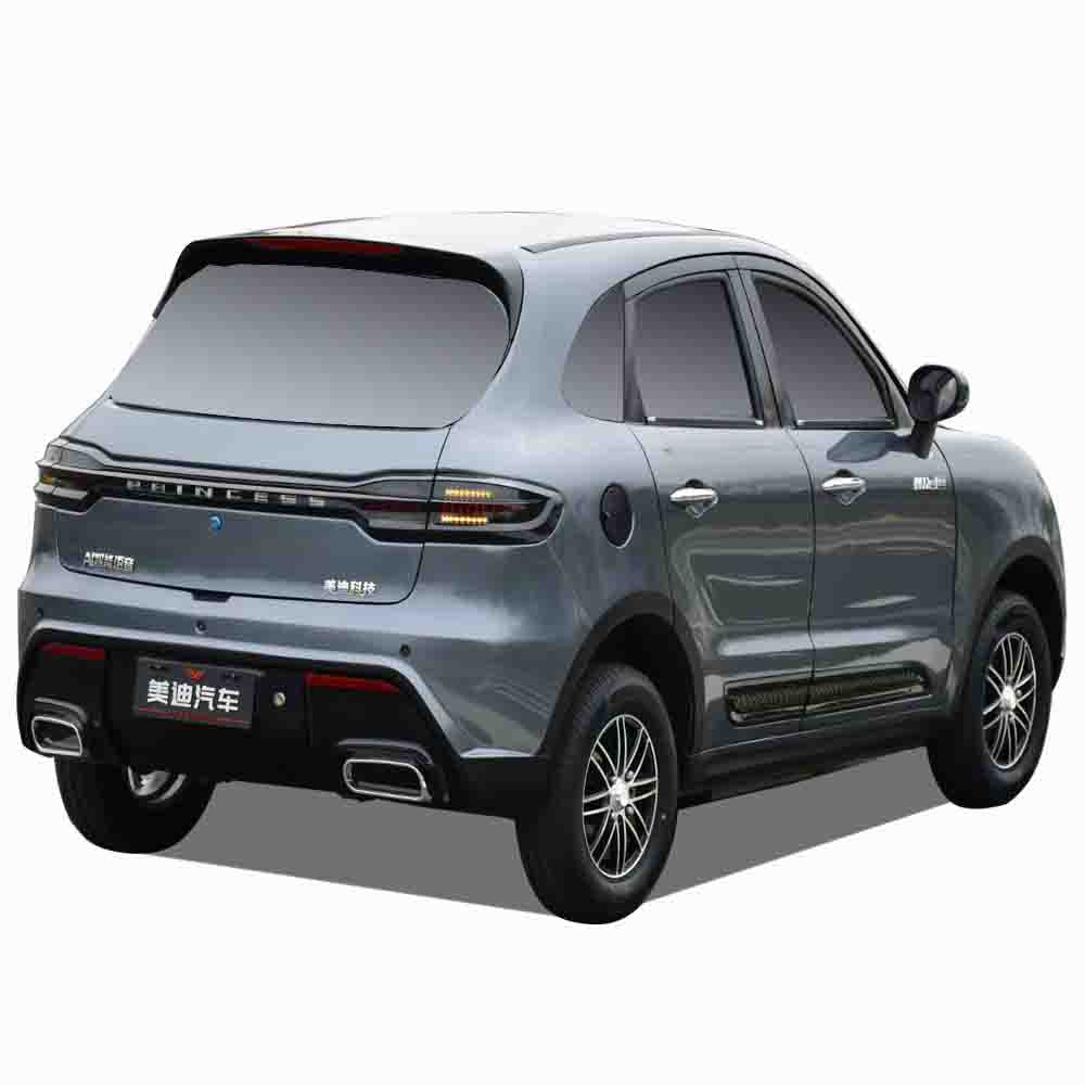 Gray SUV on a white background