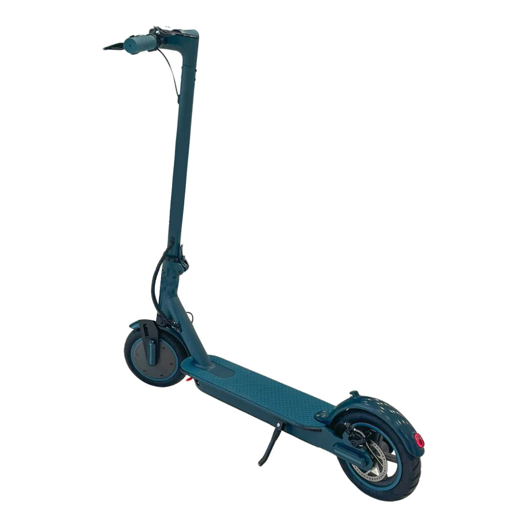Blue electric scooter on a white background