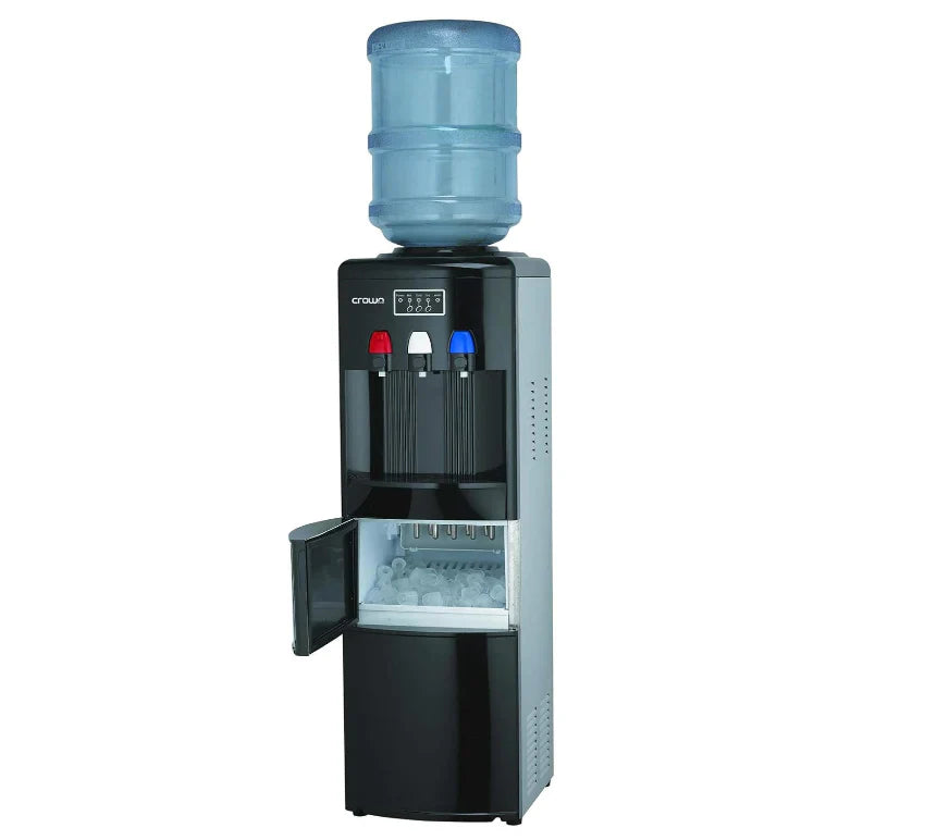 Crisan water cooler with ice compartment on a white background