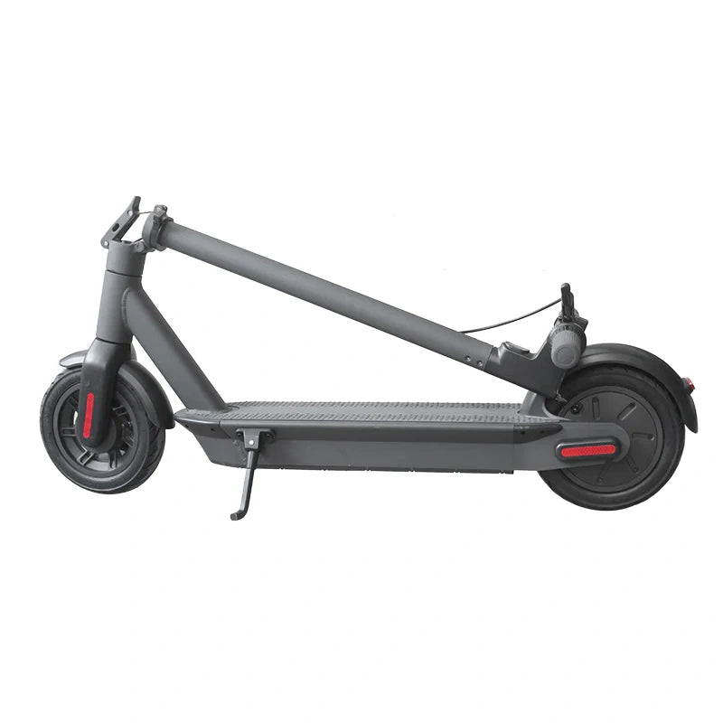 Gray electric scooter on a white background