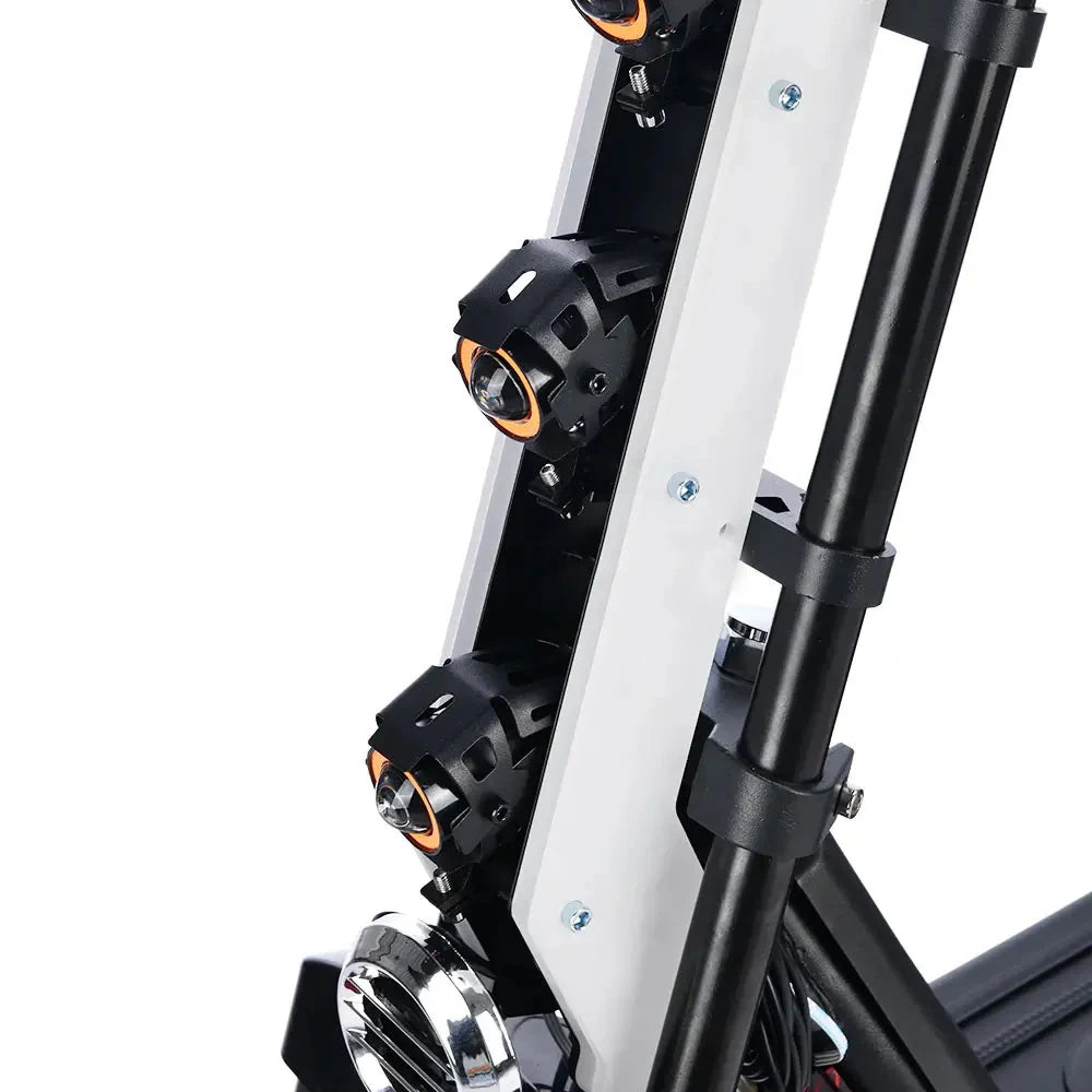 Close-up of a bicycle frame with visible mechanical components on a white background